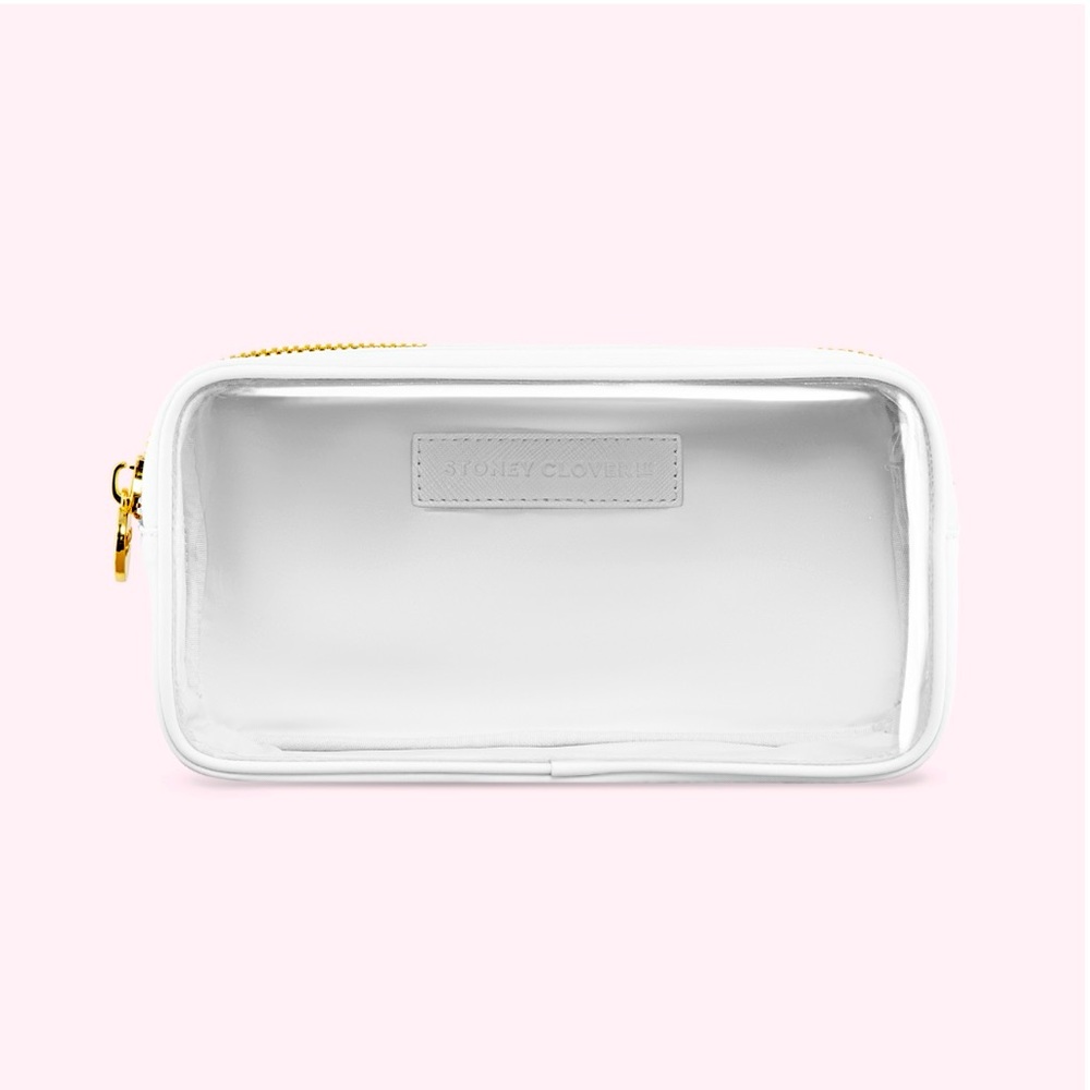 NWT SCLN Small White clear Pouch